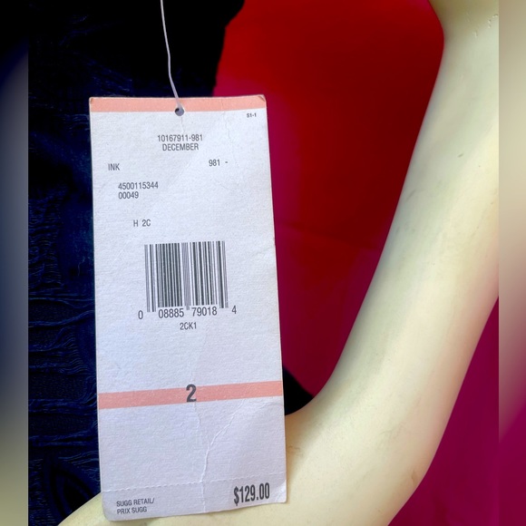 NWT Rachel Roy DECEMBER dress I navy blue INK size 2 - Picture 15 of 16